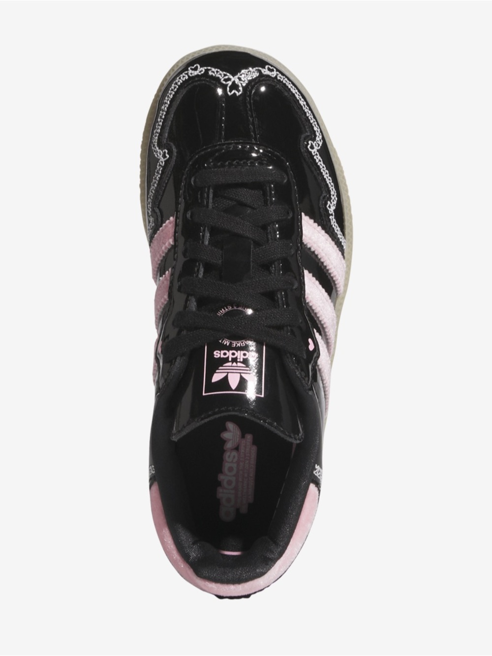 adidas Samba Sneakers in Black & Pink adidas Originals Samba OG preschool and GS - Picture 5 of 7